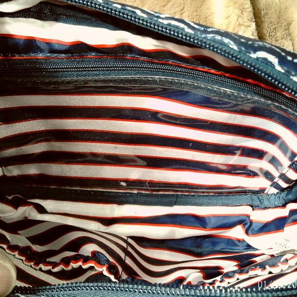 New (without tags) Lug Carousel Crossbody Convertible Handbag in Waves Navy - Picture 7 of 7